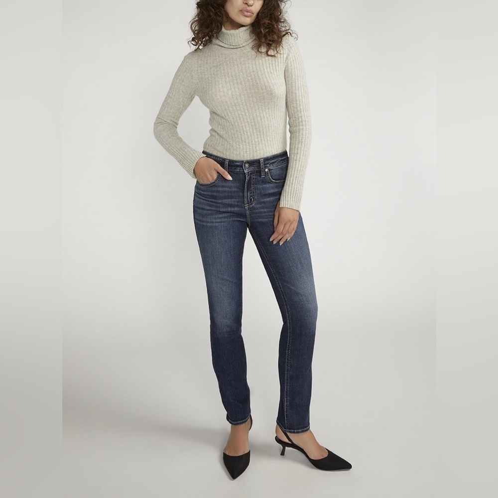 Silver Jeans Avery Blue Straight Leg Women's Jeans